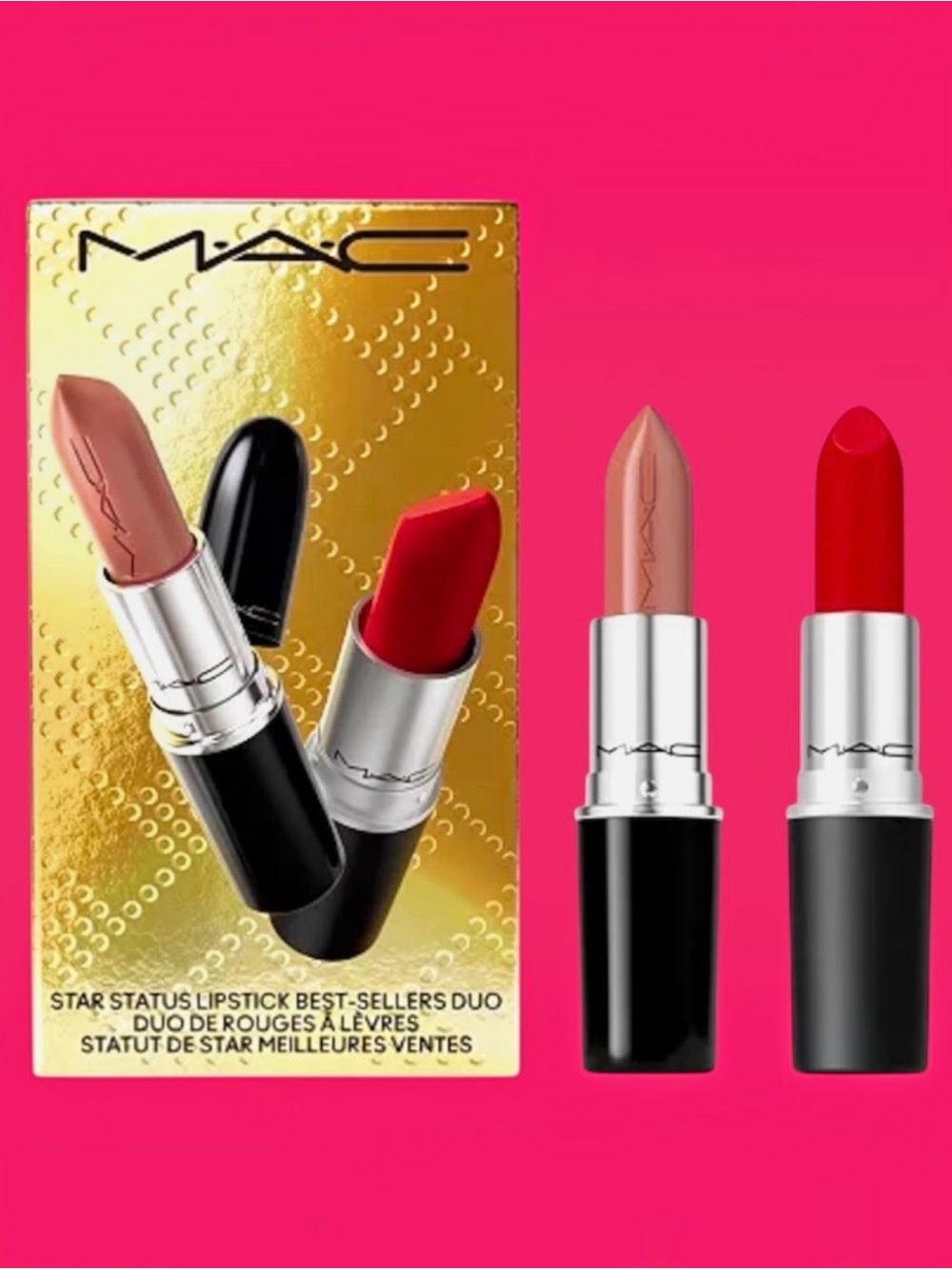 MAC 2-Pc Star Status Lustreglass and Retro Matte Lipstick